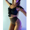 Шортики ArtGO Sport Manya для pole dance високої посадки з мерехтінням