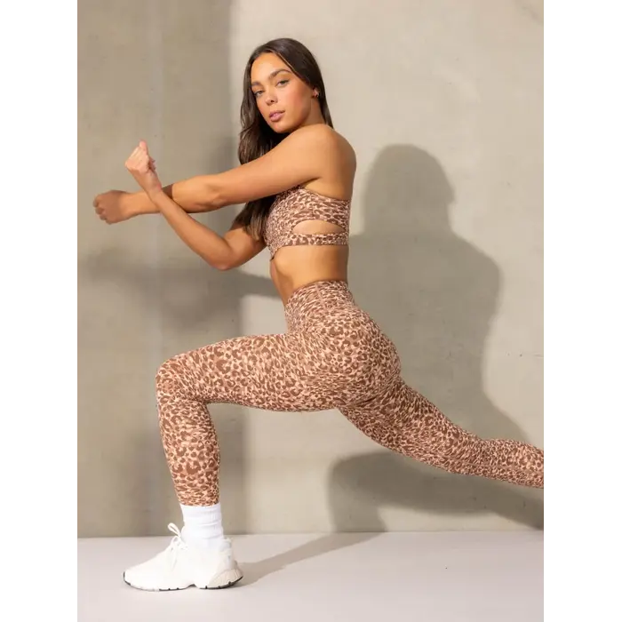 Топ Ryderwear Empower Sports Bra - Mocha Leopard