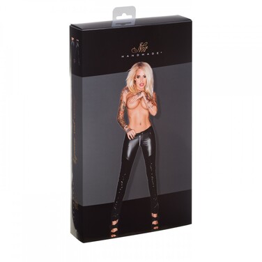 Брюки женские винил+спандекс F115 Noir Handmade M