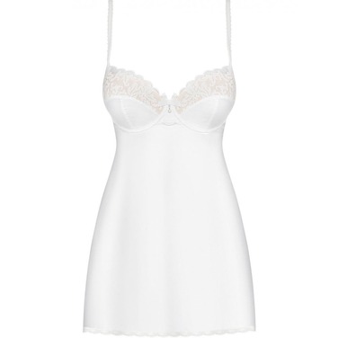Пеньюар Obsessive 871-CHE-2 white Chemise L / XL