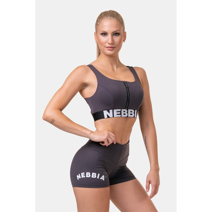 ТОП SMART ZIP FRONT SPORTS BRA MARRON 578