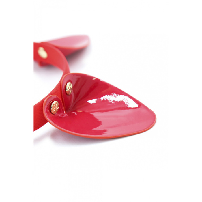 Ушки кошки глянцевые, красные