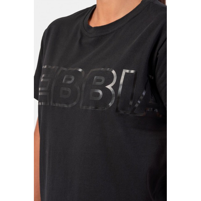 ФУТБОЛКА INVISIBLE LOGO NEBBIA T-SHIRT 602 Black