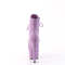 Чоботи Pleaser Adore-1020FS *7 дюймів на підборах, 2 3/4 дюйма на шнурівці, збоку блискавка, фіолетова штучна замша