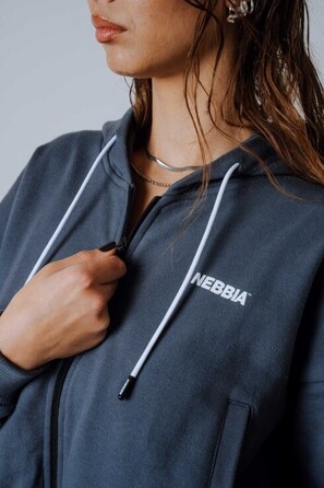 Спортивна кофта Nebbia Relaxed Zip Hoodie POWER Grey 895
