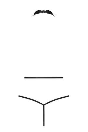 Боди с высоким воротником Passion JANNIES, черный, S/M