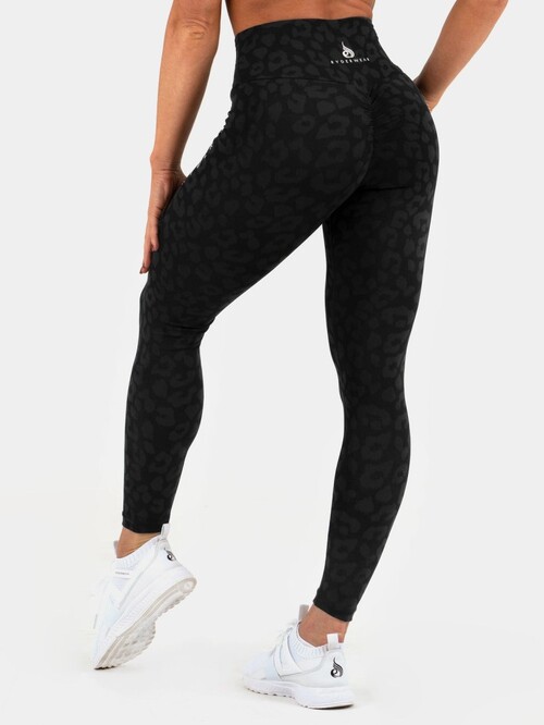 Легінси Ryderwear Instinct Scrunch Bum Leggings - Leopard Black
