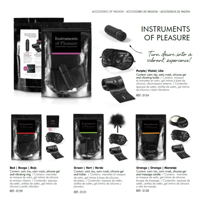 Набір аксесуарів із 3 предметів Bijoux Indiscrets, Помаранчевий