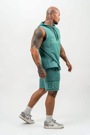 Безрукавка Nebbia Sleeveless Hoodie Sweatshirt IRON BEAST Green 710