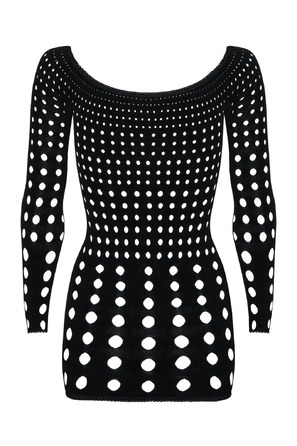 Платье Obsessive Rocker с перфорацией, черное, S/M/L