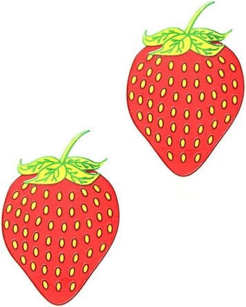 Пестисы Клубничка съедобные Kheper Games Edible Body Pasties