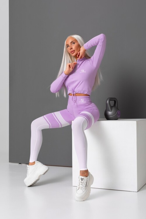 Леггинсы Fitzona LILAC AND WHITE LEGGINGS