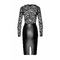 Сукня Noir Handmade Euphoria F295 з мереживним верхом, вінілове, чорне, розмір S
