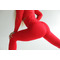 Леггинсы Fitzona RED LEGGINGS WITH RUFFLED WAISTBAND