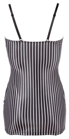 Костюм секретарки у смужку Cottelli Collection з 2 предметів, чорно-білий, S