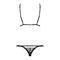 Комплект Obsessive Romanesa (Бюстгальтер и стринги) Black S/M