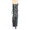 Ботинки Pleaser Adore-1020LP *7-дюймовый каблук, 2 3/4-дюймовые PF-ботинки со шнуровкой спереди, молния сбоку, серые с леопардовым принтом