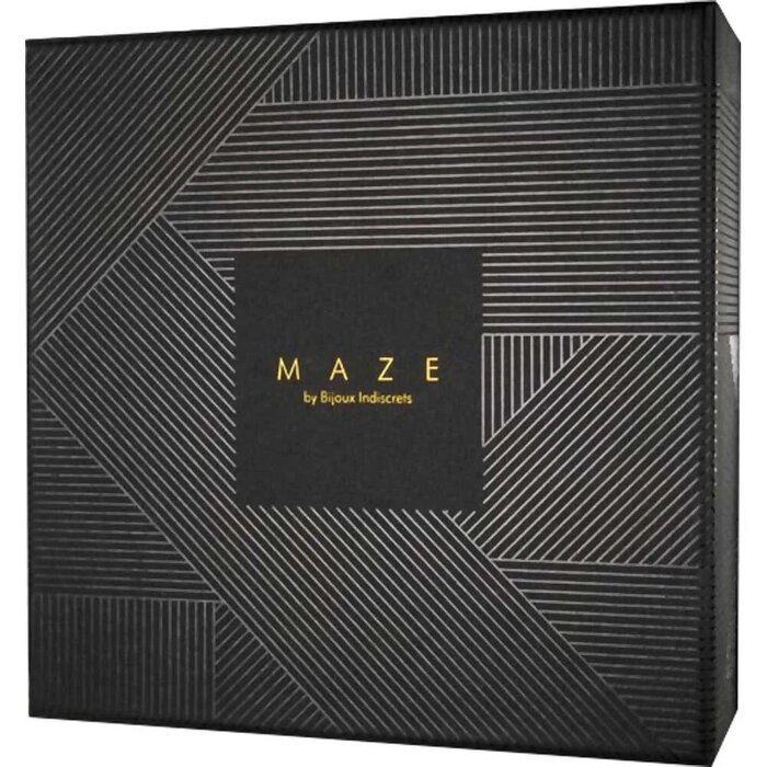 Портупея з перехресним плетивом на грудях MAZE Bijoux Indiscrets чорна, OS