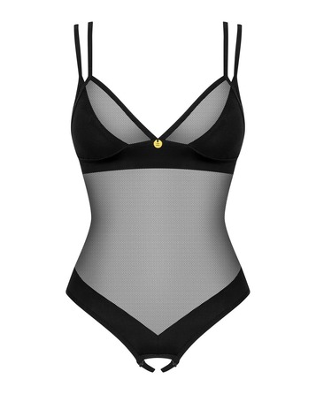 Боді сітка з відкритим доступом XS/S Nesari Obsessive, чорне