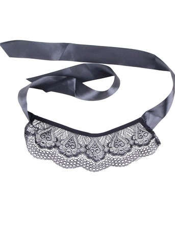 Комплект білизни Star Night боді та пов'язка на очі, чорний, M-L