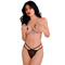 Трусики напівпрозорі з бантиками Daring Intimates Scarlett, чорний, S/M