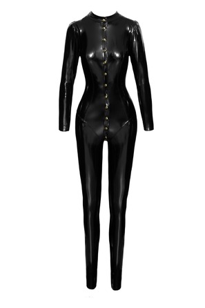 Комбинезон виниловый на кнопках Noir Handmade черный, XXL