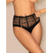 Високі трусики-стрінги Obsessive Sharlotte panties black XXL