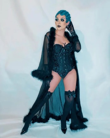 Непрозорі панчохи з бантом Leg Avenue, чорний/рожевий