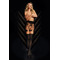 Колготи Ballerina's Secret BS104 (20/50 den) з імітацією панчох та відкритим доступом, чорні, S/M