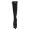 Чоботи Pleaser Adore-2008 **7-дюймовий каблук, 2 3/4-дюймові PF Stretch натягнуті чоботи до коліна, чорні замшеві