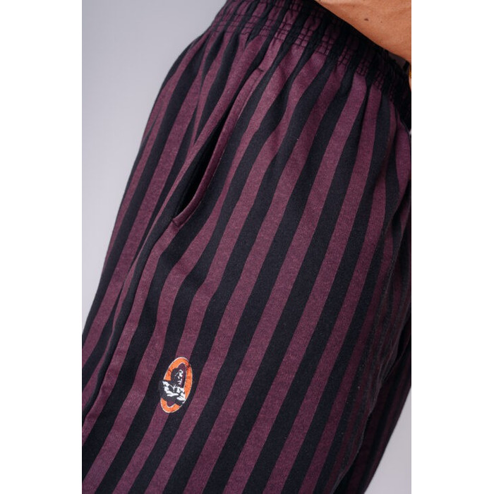 Штани NEBBIA x Olympia Pinstripe Sweatpants Black/Purple 956