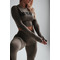 ТОП Nebbia LONG SLEEVE THUMBHOLE SPORTY CROP TOP MOCHA 585