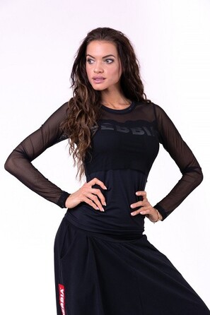 Лонгслів Nebbia Flash-Mesh Long Sleeve Shirt 664 Black