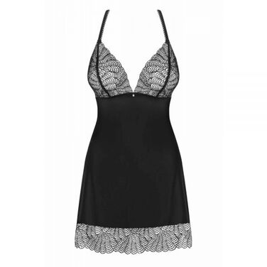 Cорочка Obsessive Chiccanta chemise & thong black L/XL