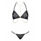 Комплект с цепочками Obsessive Pantheria 2-pcs set black S/M