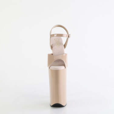 Босоножки Beyond-009, каблук 10 дюймов, ремешок на щиколотке 6 1/4 дюйма, бежевый