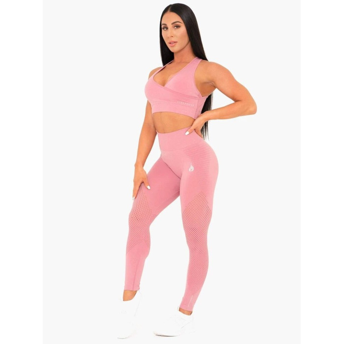 Топ Ryderwear Geo Seamless Sports Bra Pink