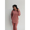 ХУДІ Nebbia EVERYDAY HERO LONG SWEATSHIRT WITH A HOODIE OLD ROSE 580 Roze