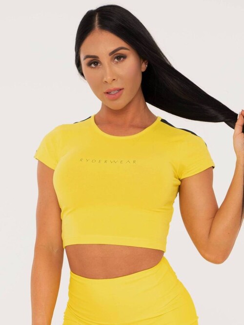 Футболка Ryderwear BFCAMO Cropped Tee Yellow