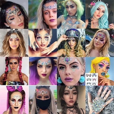 Наклейка для обличчя Leg Avenue Elektra face jewels sticker