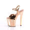 Босоніжки Pleaser Enchant-709 *8 дюймів на підборах, 3 3/4 дюйма з ремінцем на щиколотці PF, рожеве золото