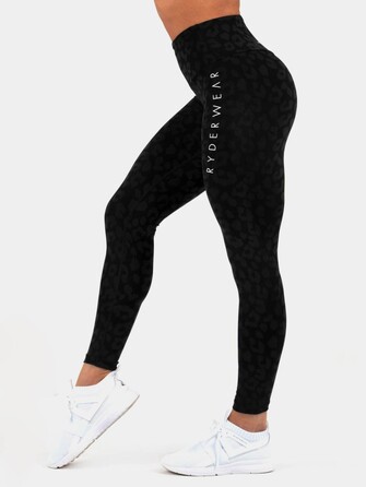 Легінси Ryderwear Instinct Scrunch Bum Leggings - Leopard Black