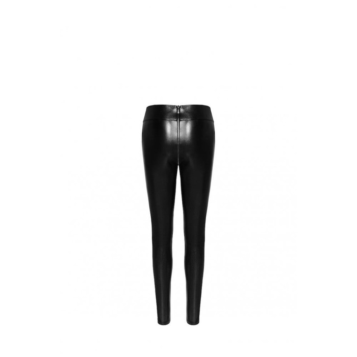 Леггинсы сексуальные со змеиным принтом L F274 Noir Handmade, черные