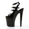 Босоножки Pleaser Xtreme-873, каблук 8 дюймов, 4-дюймовые босоножкии с PF, черные