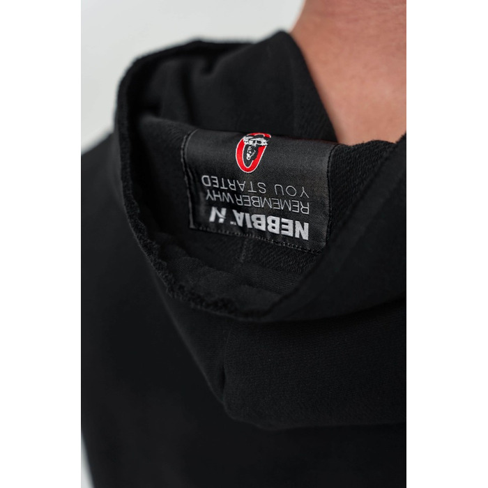 Безрукавка Nebbia Sleeveless Hoodie Sweatshirt IRON BEAST Black 710
