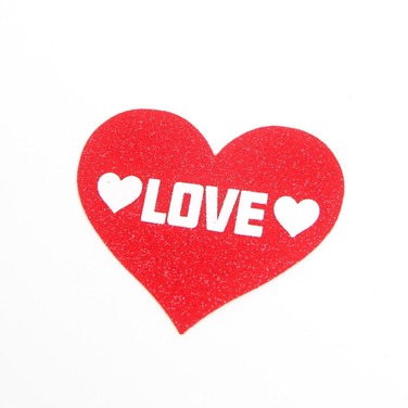 Пестисы для сосков Star Night в форме сердца, красный