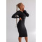 Плаття Fitzona BLACK MIDI DRESS LONG SLEEVE WITH BACK LOCK 14678