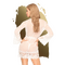 Пеньюар з трусиками Penthouse Hypnotic power white (S-L)