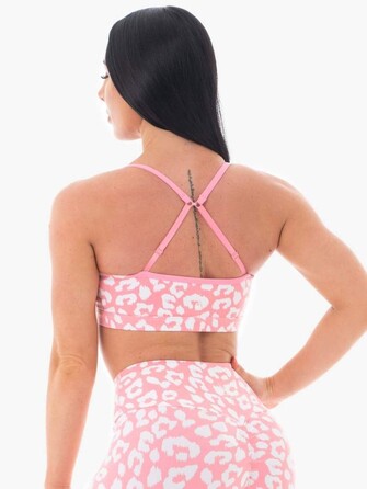 Cпортивный топ Animal Sports Bra Leopard Pink