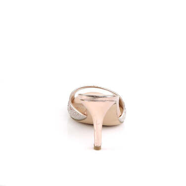 Шлёпанцы Lucy-01 * Каблук 3 1/4 дюйма, украшенные блестками RS, золотого цвета